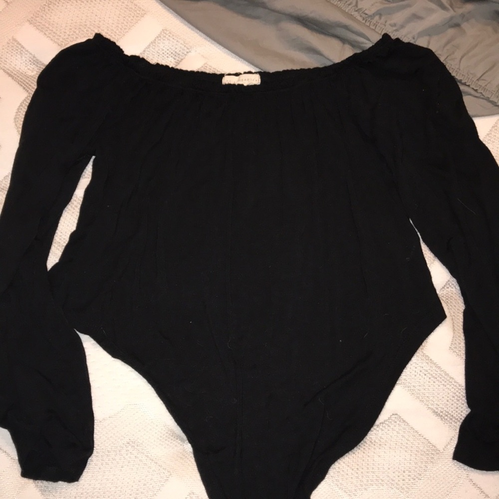 LA Hearts Crop Long Sleeve Top